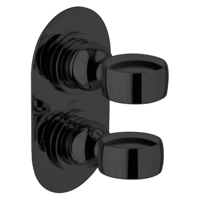 Webert Opera Встраиваемый смеситель для душа, цвет: черный матовый OA860101560