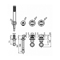 Webert Opera Встраиваемый смеситель для ванны, цвет: черный матовый OA860312560