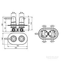 Webert Opera Moderna Встраиваемый смеситель для ванны, цвет: черный матовый OE860101560