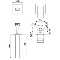 Webert Pegaso Смеситель для раковины, встраиваемый, цвет: белый матовый PE830606740