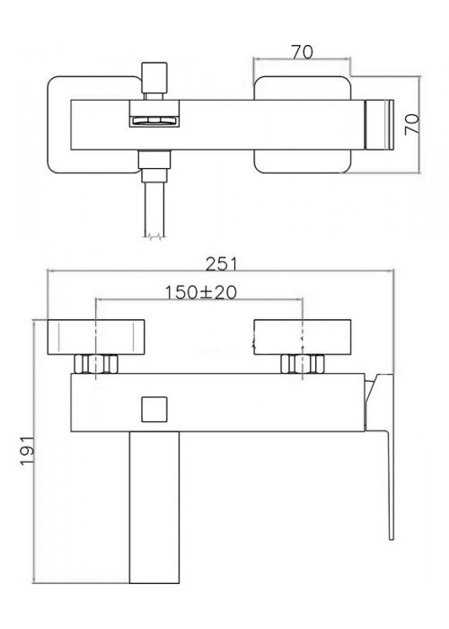 Webert Pegaso Встраиваемый смеситель для ванны, цвет: матовое золото PE850102794