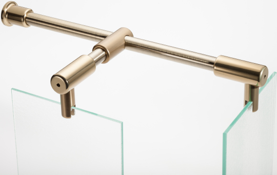 Vegas Glass Душевой уголок 100x199h см, проф. бронза стекло 6мм сатин AFP-Fis Lux 100*90 05 10 R