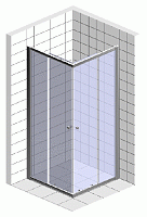 Vegas Glass Душевой уголок 120x190h см, проф. бронза стекло 6мм бронза ZA-F 120*100 05 05
