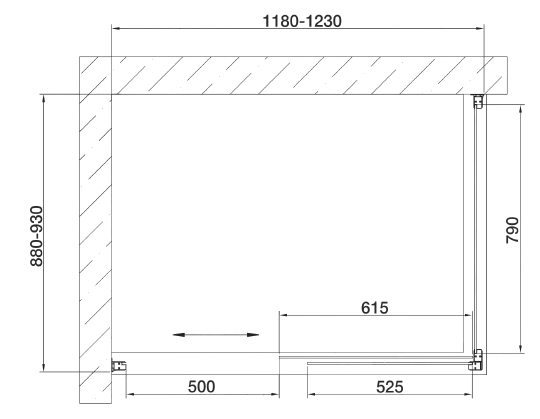 Vegas Glass Душевой уголок 120x190h см, проф. бронза стекло 6мм прозр. ZP+ZPV 120*90 05 01