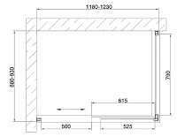 Vegas Glass Душевой уголок 120x190h см, проф. бронза стекло 6мм прозр. ZP+ZPV 120*90 05 01