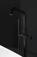 Allen Brau Priority Смеситель для ванны с душем, цвет: черный матовый 5.31008-31