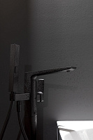 Allen Brau Infinity Смеситель для ванны с душем, цвет: черный матовый 5.21009-31