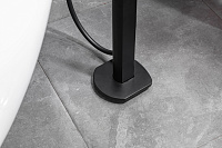 Allen Brau Infinity Смеситель для ванны с душем, цвет: черный матовый 5.21009-31