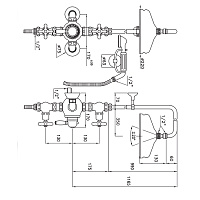 Stella Roma Душевая стойка с верхним душем 22 см, цвет: хром RM 06100 CR00