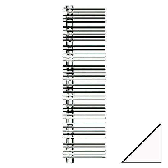 Полотенцесушитель водяной Zehnder Yucca Star  белый YAS-180-050