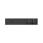 Gessi Hi-Fi Термостат для душа встраиваемый, 4 потребителя, цвет: black metal brushed PVD 63016#707