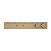 Gessi Hi-Fi Термостат для душа встраиваемый, 5 потребителей, цвет: warm bronze brushed PVD 63018#726