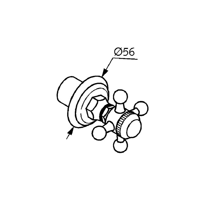 Kludi 1926 Встраиваемый вентиль для душа, цвет: хром 518030520