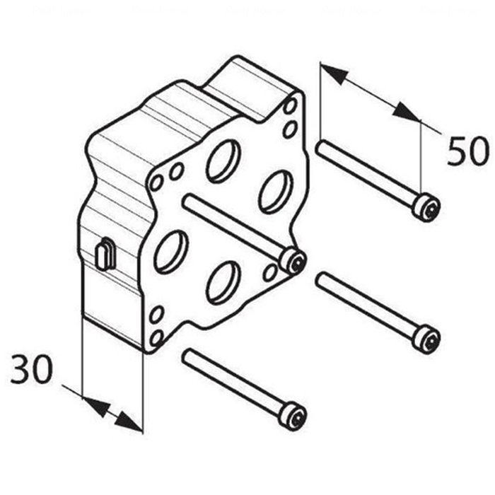 Kludi Flexx.Boxx Удлинение для 88011, длина 3 см 7300600-00