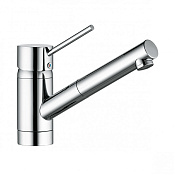 Kludi Scope Смеситель для кухни с выдвижным изливом, высота излива 12,2 см, цвет: хром 339310575