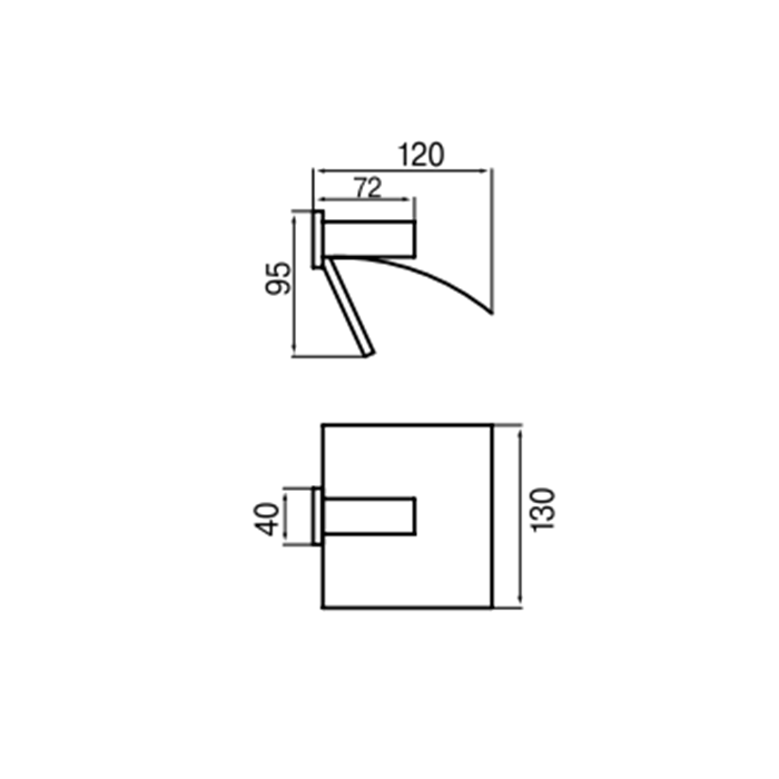 Maier Ikon Держатель т/б с крышкой, цвет: хром 23 001CR