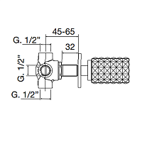 Maier Kryos Встраиваемый дивертер на 2 выхода, цвет: хром 78 320CR