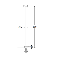 Maier Kryos Смеситель для ванны, напольный, цвет: хром 78 512CR