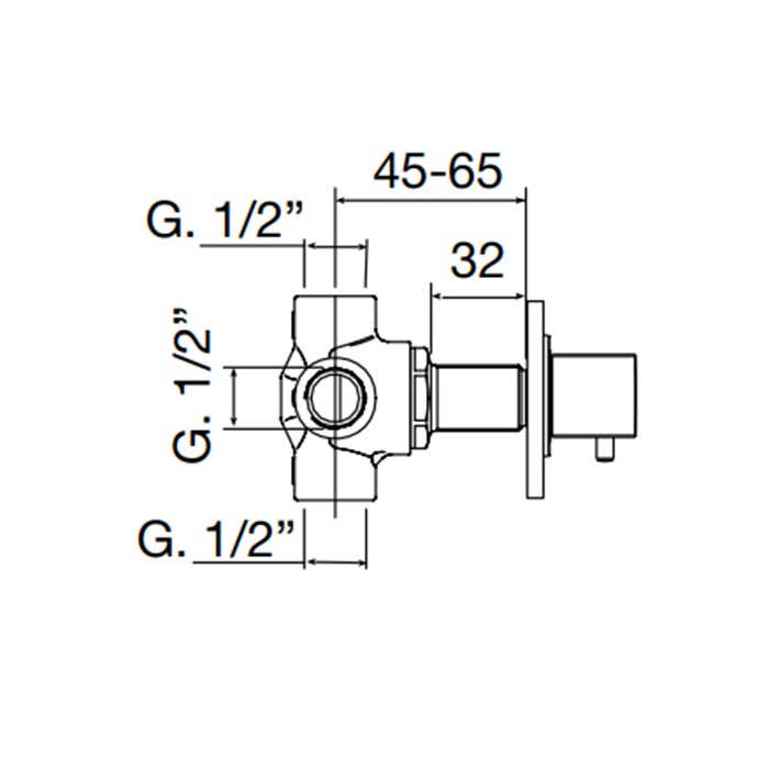 Maier Muse Diamond Встраиваемый дивертер на 3 выхода, цвет: хром 67 330RCR