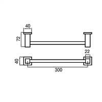 Maier Skip Полотенцедержатель 30 см, цвет: золото 14 004SO