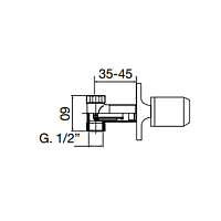 Maier Starlights Встраиваемый дивертер на 3 выхода, цвет: хром 77 330CR