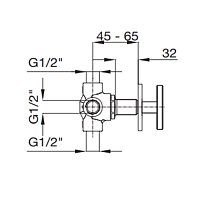 Maier Twist Bстроенный дивертер на 5 выходов, цвет: хром 47 350CR