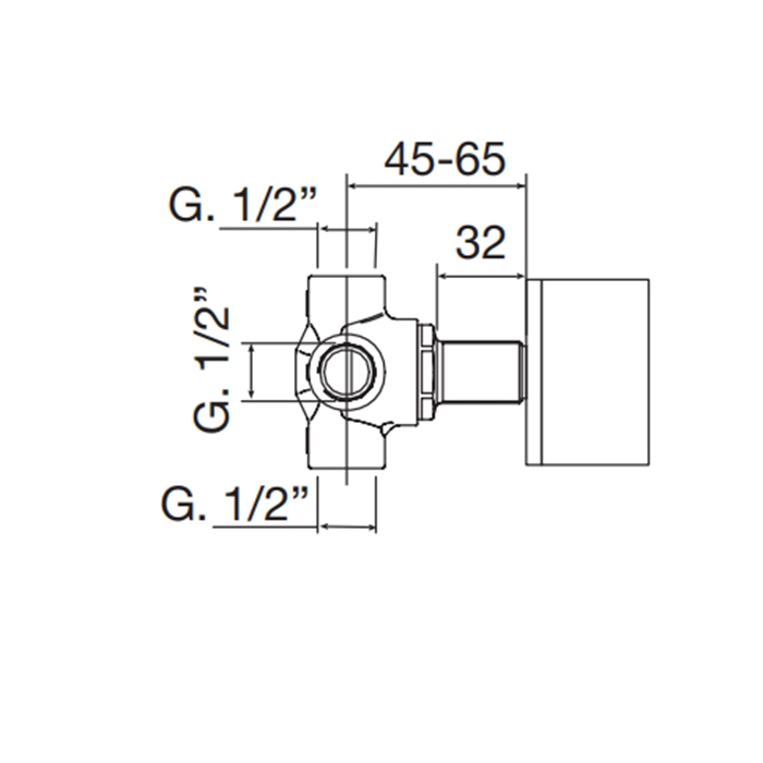 Maier Bespoke Переключатель потоков, на 5 выхода, цвет: хром/mother of pearl white 82 350 CR R PB