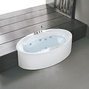 Hafro Zaphiro Ванна 200x100 см, без панелей Whirlpool, цвет: белый 2ZHA1N3