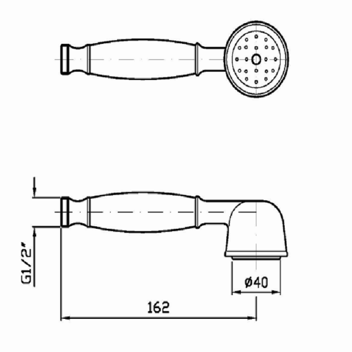 Zucchetti Ручной душ, цвет: хром Z9472P.C