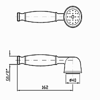 Zucchetti Ручной душ, цвет: хром Z9472P.C