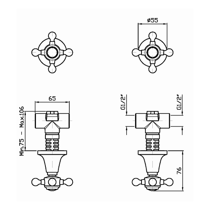Zucchetti Agora Смеситель для душа встроенный, цвет: хром ZAG738
