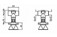 Zucchetti Внутренняя часть встраиваемого смесителя для биде и душа R99503