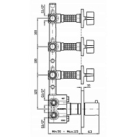Zucchetti Внутренняя часть встраиваемого смесителя для душа R97822