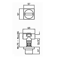 Zucchetti Aguablu Запорный вентиль, для встроенных смесителей, цвет: хром ZA5729