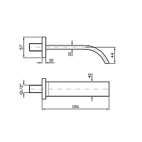 Zucchetti Aguablu Излив, цвет: хром Z93764