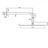 Zucchetti Aguablu Верхний душ 30х30 см, цвет: хром Z94269