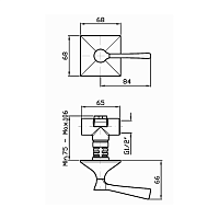 Zucchetti Bellagio Запорный вентиль, для встроенных смесителей, цвет: хром ZB2729