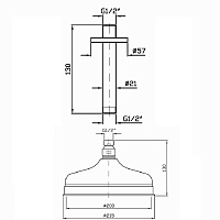 Zucchetti Delfi Верхний душ 21,5 см, цвет: хром Z94191