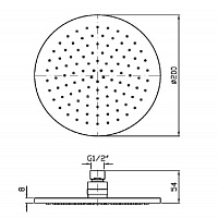 Zucchetti IsyFresh Верхний душ Ø20 см, цвет: хром Z94265
