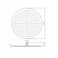 Zucchetti IsyFresh Верхний душ Ø40 см, цвет: хром Z94267