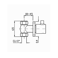 Zucchetti Pan Запорный вентиль, цвет: хром ZP6727