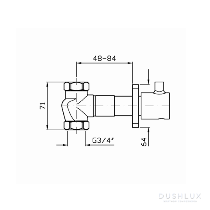 Zucchetti Pan Запорный вентиль, 3/4”, цвет: хром ZP6722