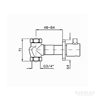 Zucchetti Pan Запорный вентиль, 3/4”, цвет: хром ZP6722