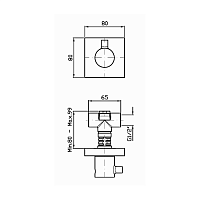 Zucchetti Pan Встроенный запорный вентиль, цвет: хром ZP8729