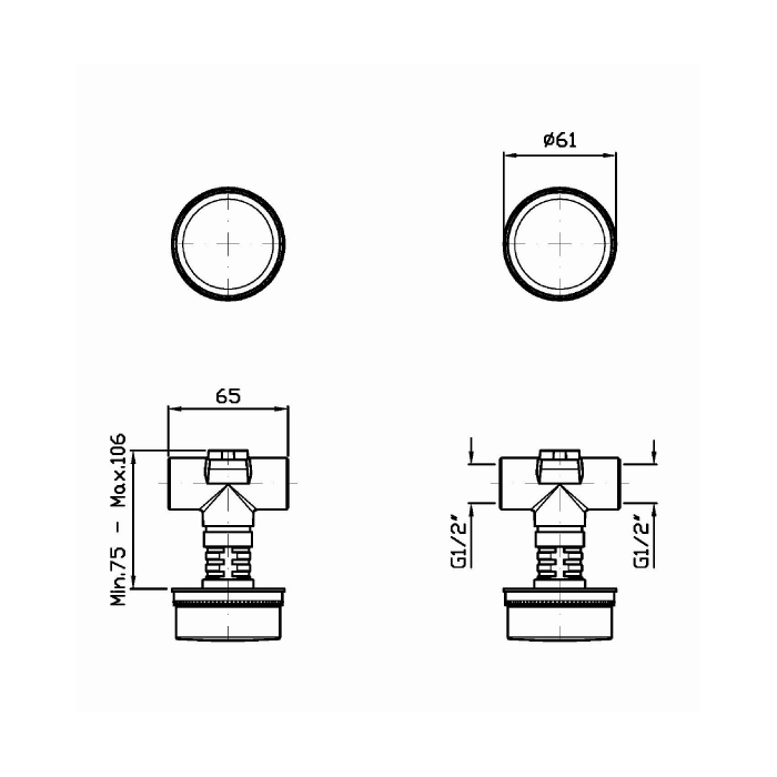 Zucchetti Savoir Смеситель для душа встроенный, цвет: хром ZSA738.CC