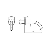 Zucchetti Simply Beautiful Излив 17 см, цвет: хром Z93757
