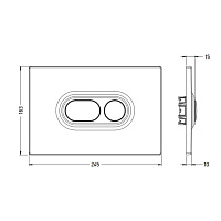 ArtCeram Atelier Кнопка смыва для унитаза, пластик, цвет: matt white 702.000.05