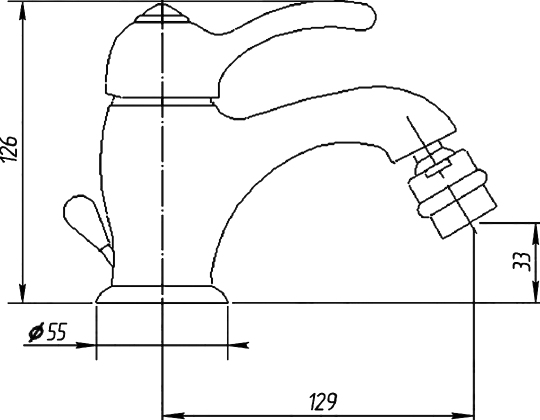 Migliore Lem Смеситель для биде монокомандный, цвет: золото 25881