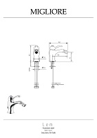 Migliore Lem Смеситель для биде монокомандный, цвет: золото 25881