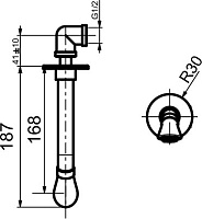 Webert Opera Излив для ванны 18,7х3хh3 см, цвет: хром AC0983015